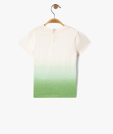 tee-shirt manches courtes tie-and-dye bebe garcon vert tee-shirts manches courtesK388601_3