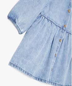 robe en jean avec col claudine bebe fille bleu robesK400301_3