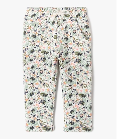 GEMO Pantalon imprimé en maille intérieur chaud bébé fille - LuluCastagnette Multicolore