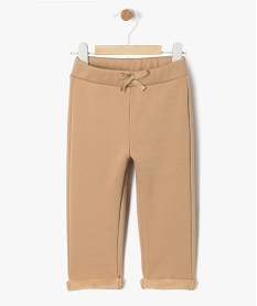 GEMO Pantalon en maille chaude et douce bébé fille Beige