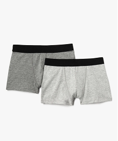 GEMO Boxers en coton stretch motif jeu vidéo garçon (lot de 2) Gris