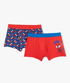 GEMO Boxers assortis à motif Spiderman garçon (lot de 2) - Marvel Rouge