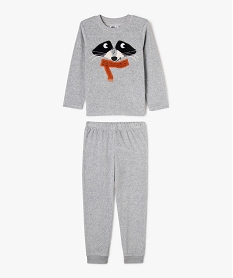 GEMO Pyjama en velours avec motif renard garçon Gris