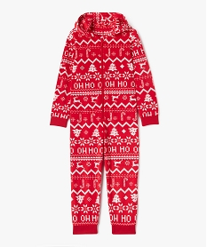 GEMO Combinaison pyjama à motifs de Noël enfant Rouge