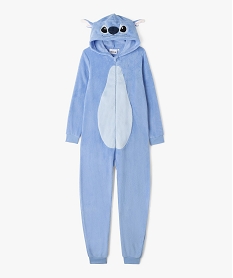 GEMO Combinaison pyjama en maille peluche garçon - Stitch Bleu