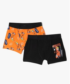 GEMO Boxers motif manga garçon (lot de 2) - Naruto Shippuden Orange