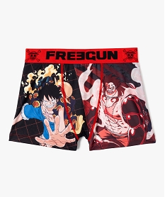 GEMO Boxer en microfibre imprimé One Piece garçon - Freegun Rouge