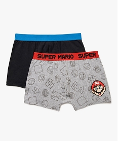 GEMO Boxers assortis avec motifs garçon (lot de 2) - Super Mario Multicolore