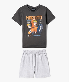 GEMO Pyjashort avec motif manga garçon - Naruto Gris