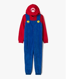 GEMO Combinaison pyjama en maille peluche garçon - Super Mario Bleu