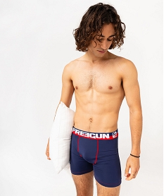 GEMO Boxer homme microfibre Équipe de France de football - Freegun Bleu