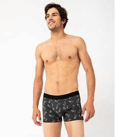 GEMO Boxer en coton stretch à motifs homme (lot de 2) Rouge