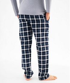 GEMO Pantalon de pyjama à carreaux homme Bleu