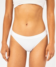 GEMO Culotte en maille extensible femme Blanc