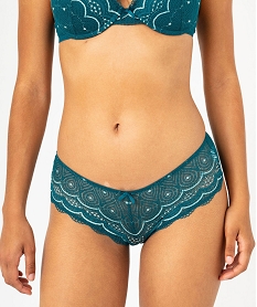 GEMO Shorty en dentelle et tulle femme (lot de 2) Bleu