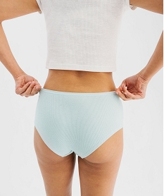 GEMO Shorty en maille côtelée femme (lot de 2) Bleu