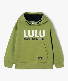 GEMO Sweat à capuche avec poche kangourou garçon - LuluCastagnette Vert