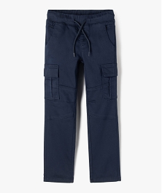 GEMO Pantalon cargo résistant garçon Bleu