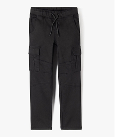 GEMO Pantalon cargo résistant garçon Noir