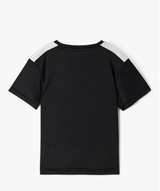 tee-shirt manches courtes en maille sport garcon noir tee-shirtsK488801_3