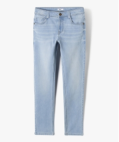 jean coupe slim taille ajustable garcon bleu jeansK499501_1