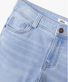 jean coupe slim taille ajustable garcon bleu jeansK499501_2