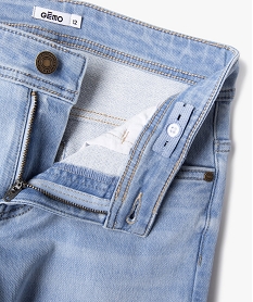 jean coupe slim taille ajustable garcon bleu jeansK499501_3