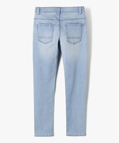 jean coupe slim taille ajustable garcon bleu jeansK499501_4
