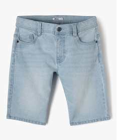 GEMO Bermuda en denim coupe slim garçon Bleu