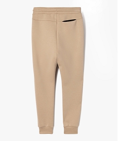 pantalon de jogging coupe slim garcon beige pantalonsK503901_3