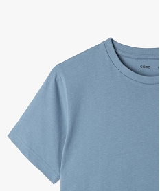tee-shirt a manches courtes uni garcon bleu tee-shirtsK509601_2