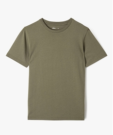 tee-shirt a manches courtes uni garcon vert tee-shirtsK509701_1