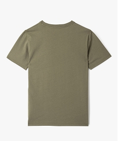 tee-shirt a manches courtes uni garcon vert tee-shirtsK509701_3