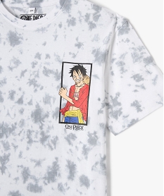 tee-shirt manches courtes avec motif manga garcon - one piece gris tee-shirtsK510601_2