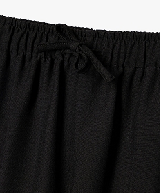 pantalon wide leg fluide fille noir pantalonsK552301_2