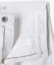 pantalon cargo coupe straight a taille ajustable fille blanc pantalonsK552601_2