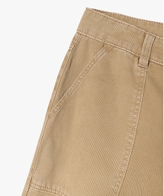 pantalon wide leg multi-poches fille beigeK552901_3
