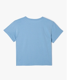 tee-shirt manches courtes loose imprime fille - stitch bleu tee-shirtsK558701_3