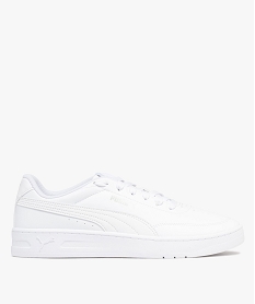 GEMO Baskets basses unies à lacets homme - Puma blanc standard