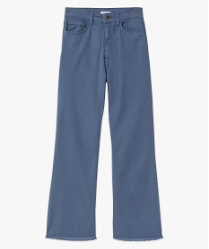 jean femme large avec finitions franges longueur 78eme bleu pantalonsL028001_4
