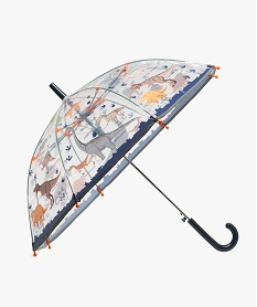 GEMO Parapluie transparent avec motifs dinosaures garçon Gris