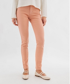 GEMO Jean slim coloré taille normale femme rose standard