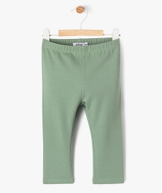 GEMO Legging uni en maille résistante bébé fille vert standard