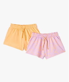 GEMO Short ample en jersey de coton bébé fille (lot de 2) Orange