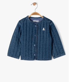 GEMO Veste matelassée en denim bébé fille - LuluCastagnette bleu standard