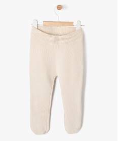 GEMO Pantalon en coton biologique avec pieds bébé Beige