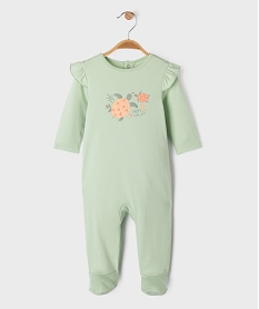 GEMO Pyjama dors-bien en coton avec motif tortue bébé fille Vert