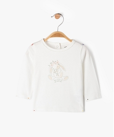 GEMO Tee-shirt manches longues avec ouverture intégrale au dos bébé Beige