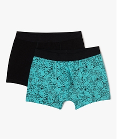 GEMO Boxer en coton stretch uniimprimé garçon (lot de 2) Multicolore