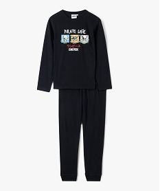 GEMO Pyjama avec motif manga garçon - One Piece Noir